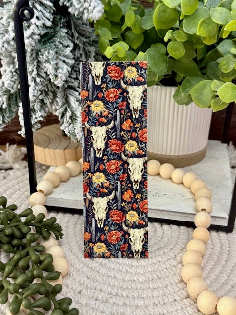 Cowboy Skull Boho Bookmark