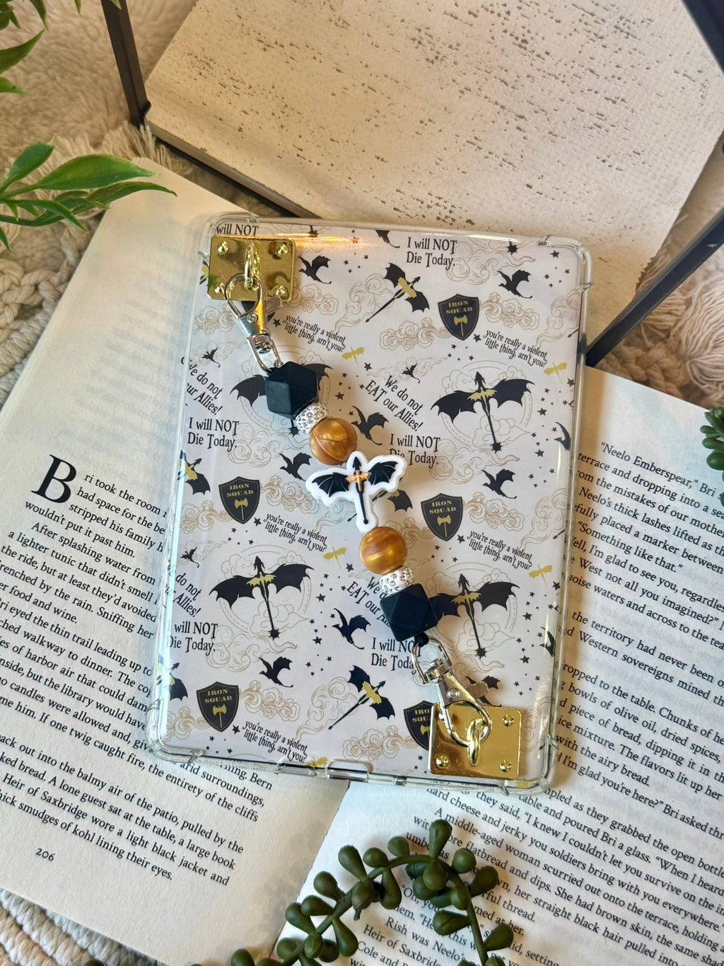 Dragon Beaded Kindle Strap