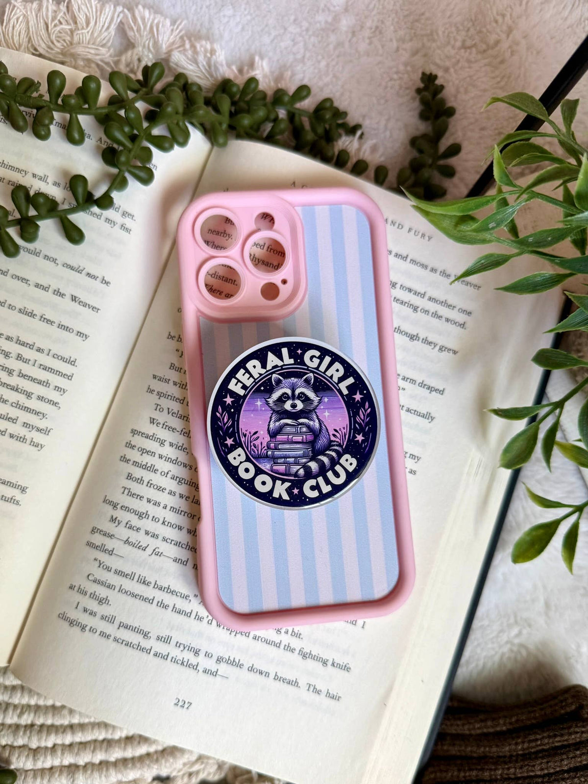 Bookish Reading Kindle Grip - Bookish Kindle Phone Grip -