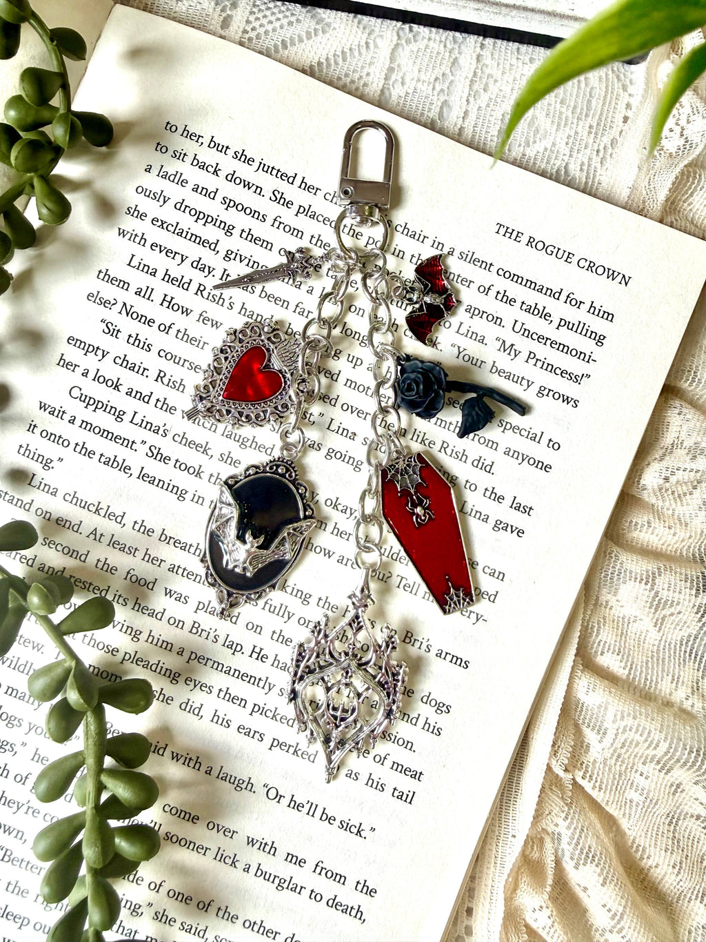 Dark Romance Kindle Charm - Vampire Kindle Charm