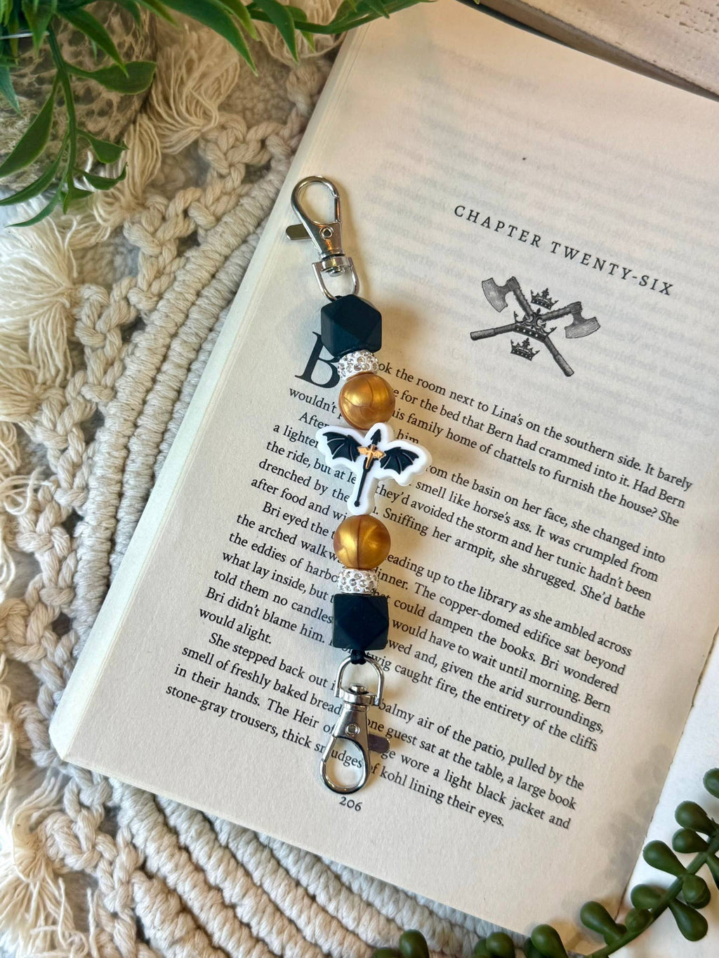Dragon Beaded Kindle Strap