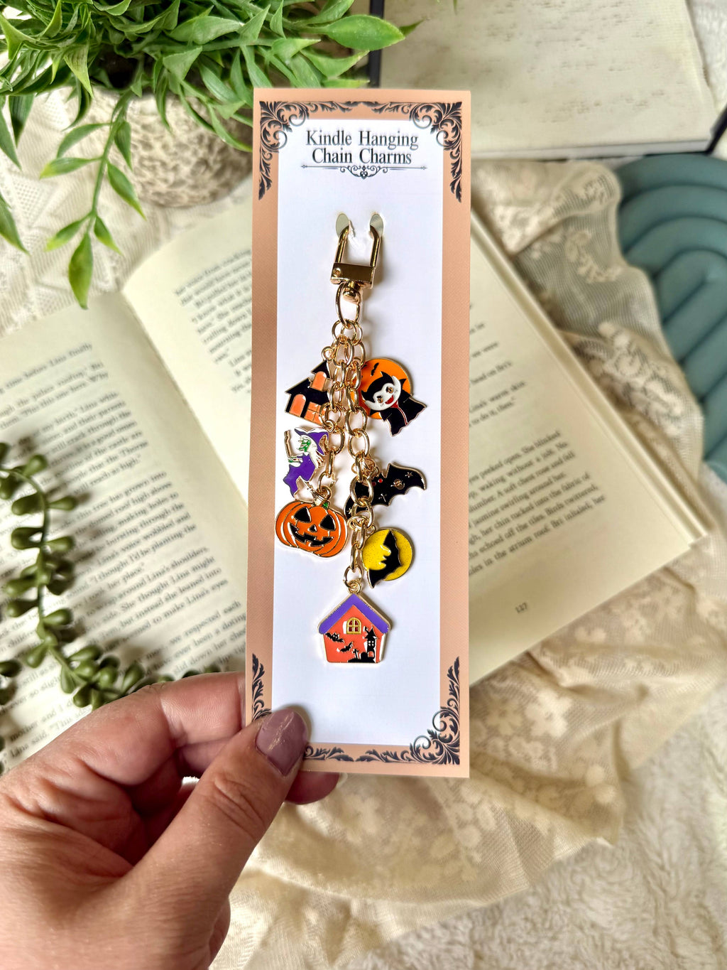 Halloween Kindle Charm - Halloween Phone Charm