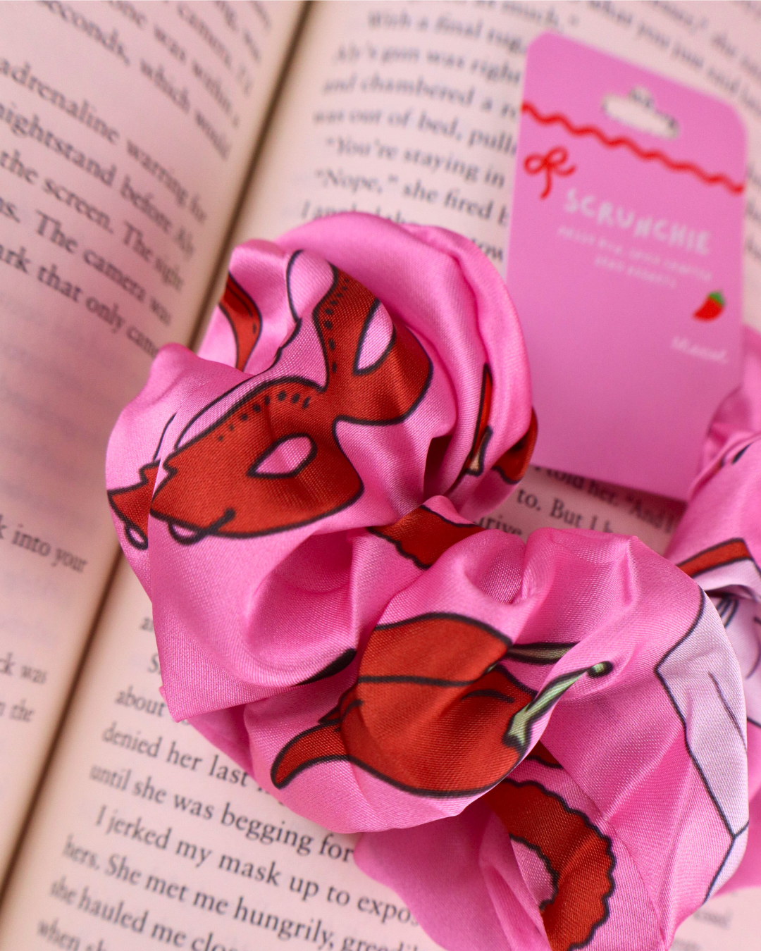 Spicy Books Scrunchie for Romance Readers