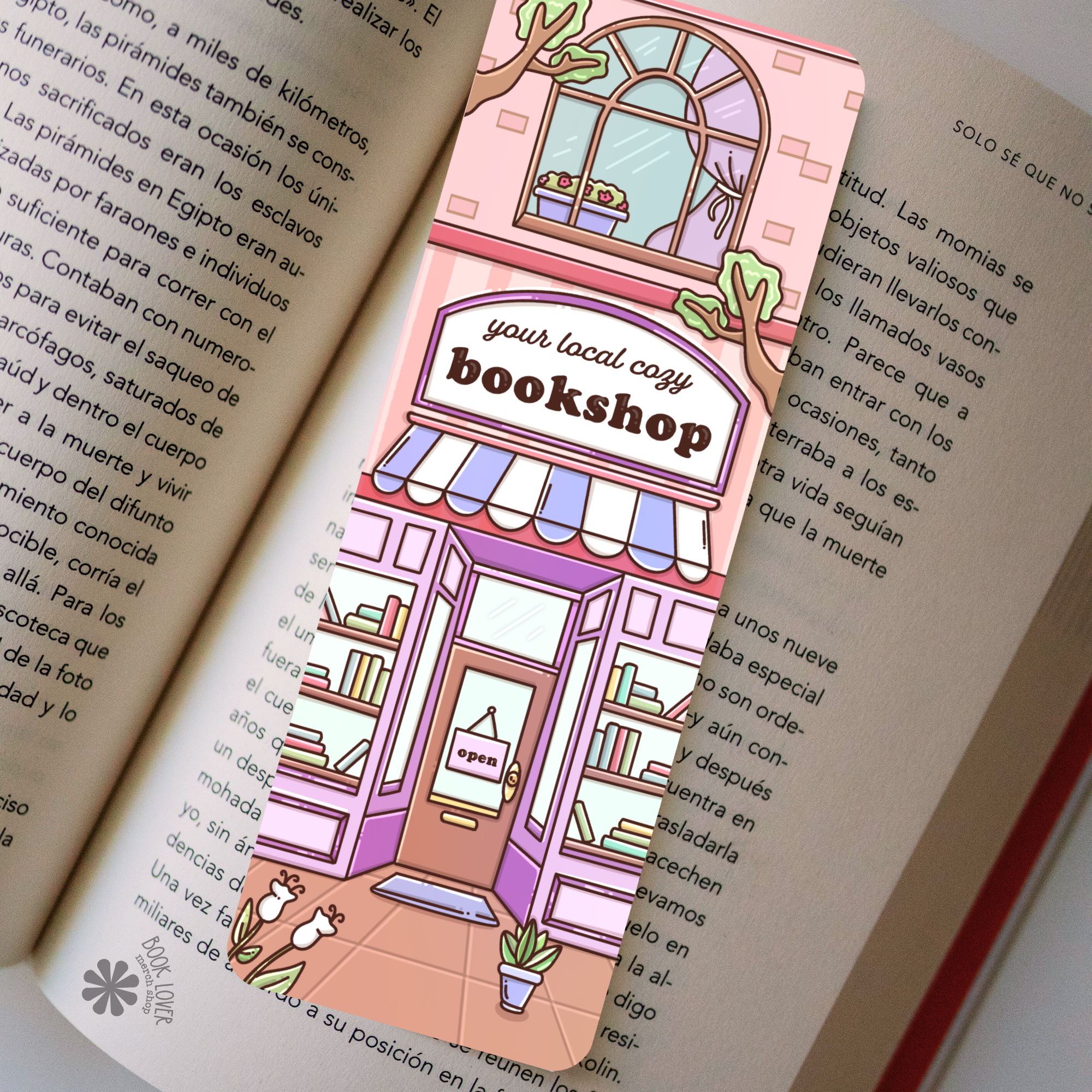 Cozy Bookstore Bookmark