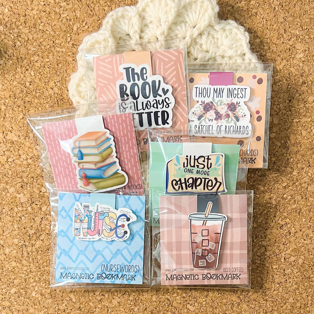 Iced Coffee Magnetic Bookmark