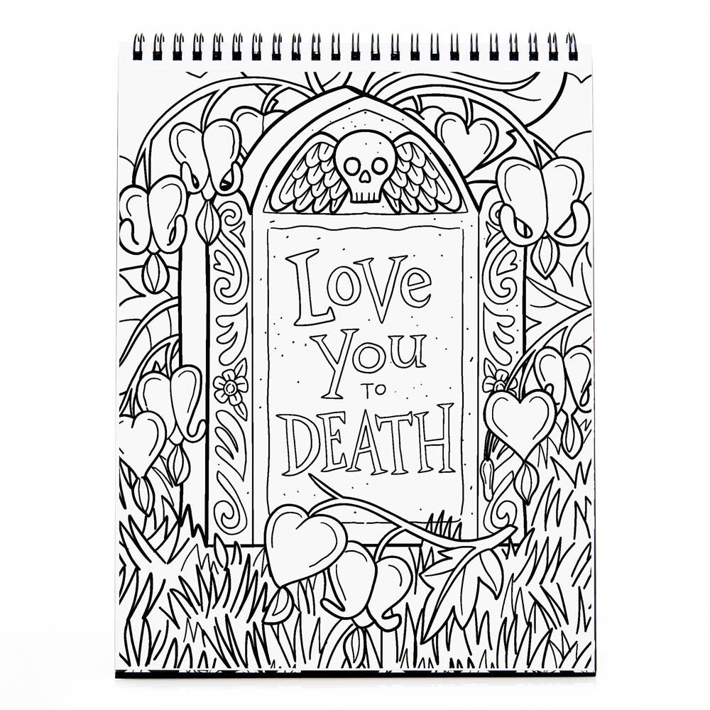 Waiting for the Night Gothic Love Coloring Book