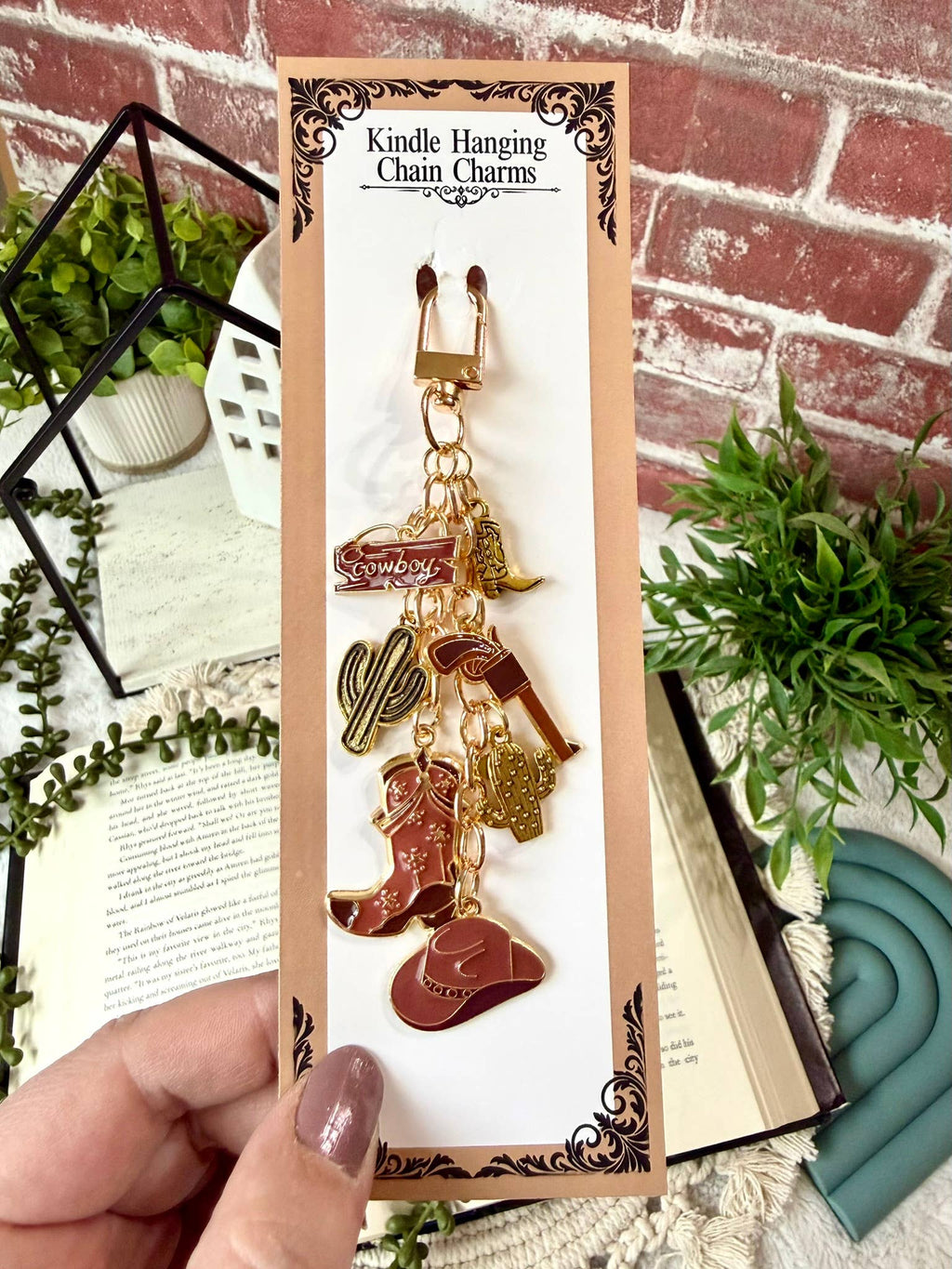 Western Cowboy Kindle Charm - Cowboy Phone Charm