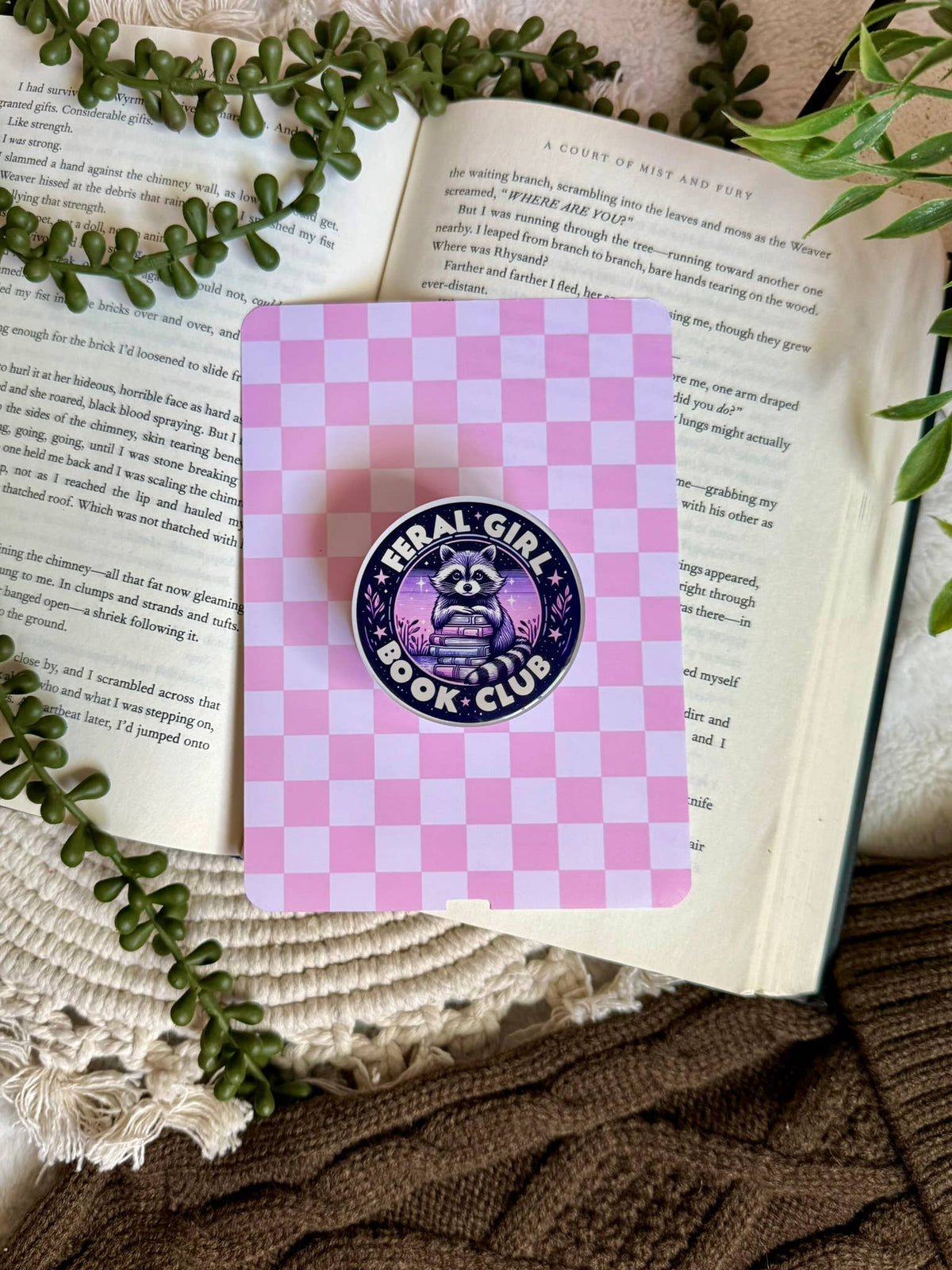Bookish Reading Kindle Grip - Bookish Kindle Phone Grip -