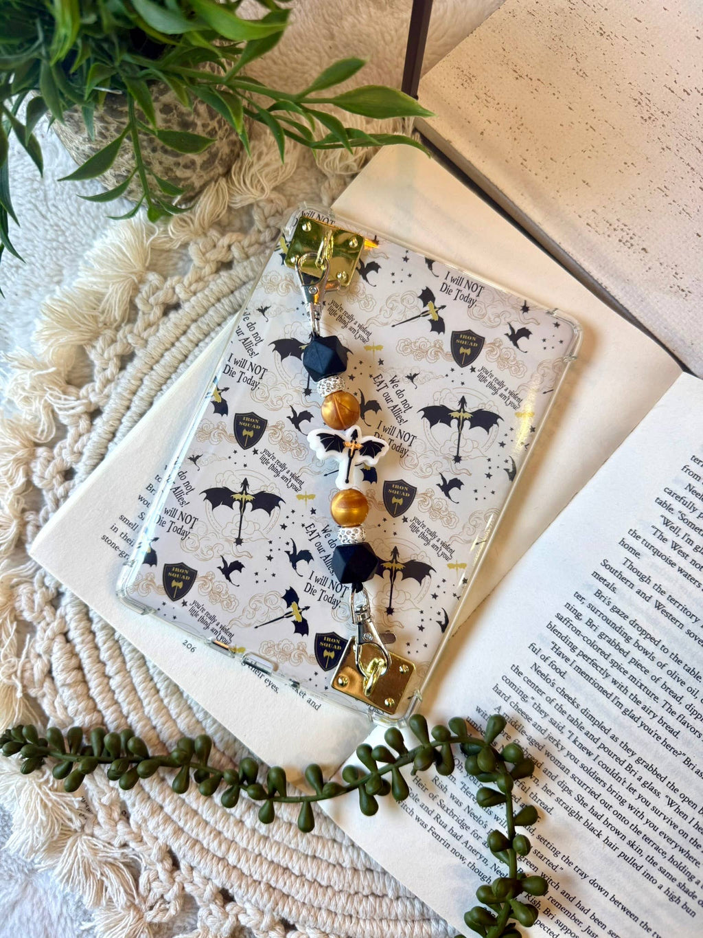 Dragon Beaded Kindle Strap