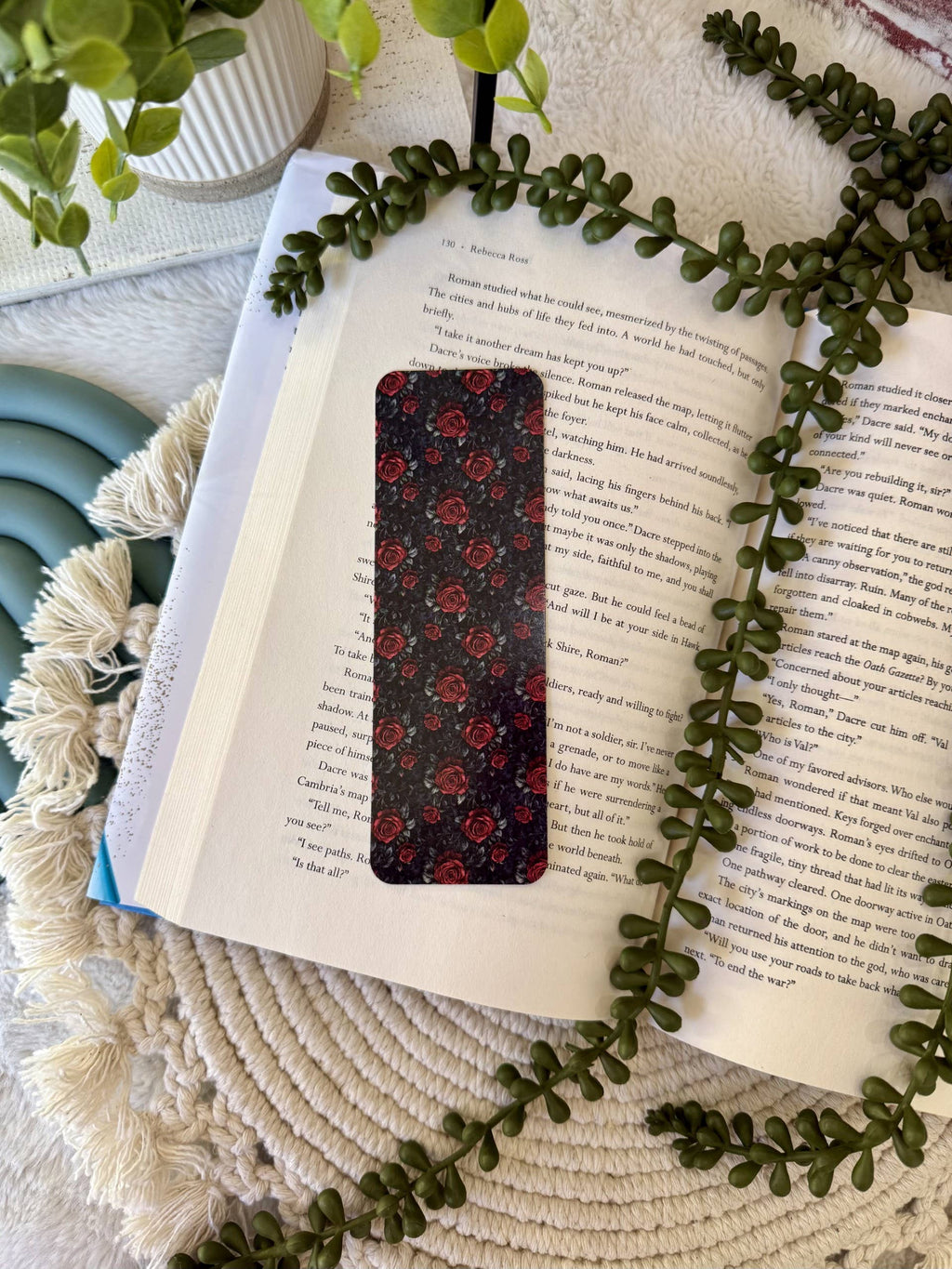 Dark Romance Bookmark - Romance Bookmark - Rose Bookmark